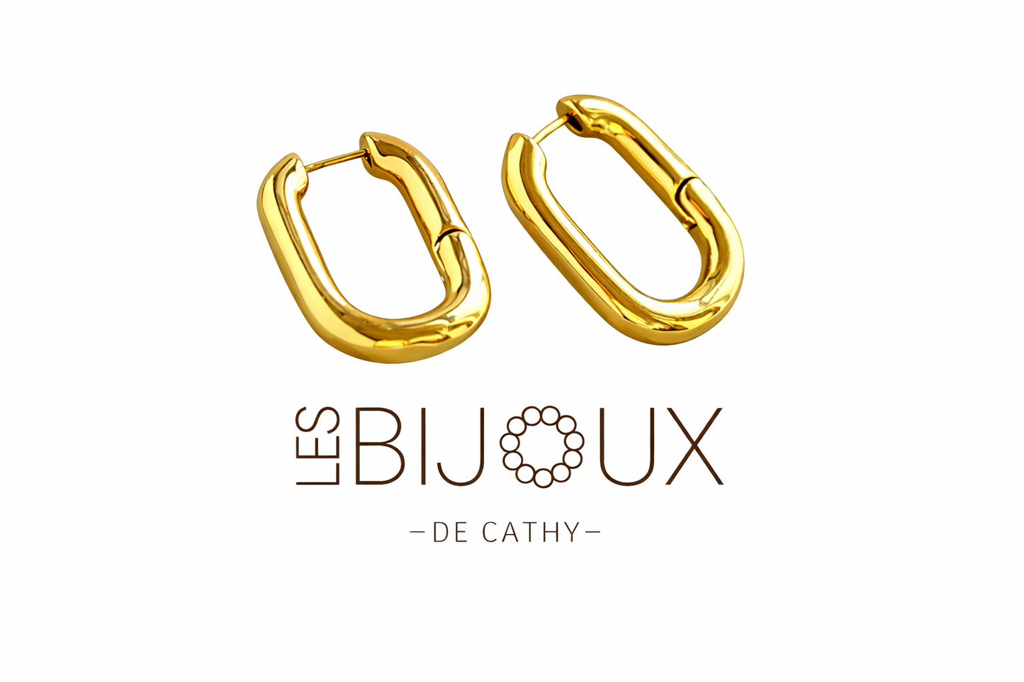 Boucles d’oreilles or dormeuses ovale