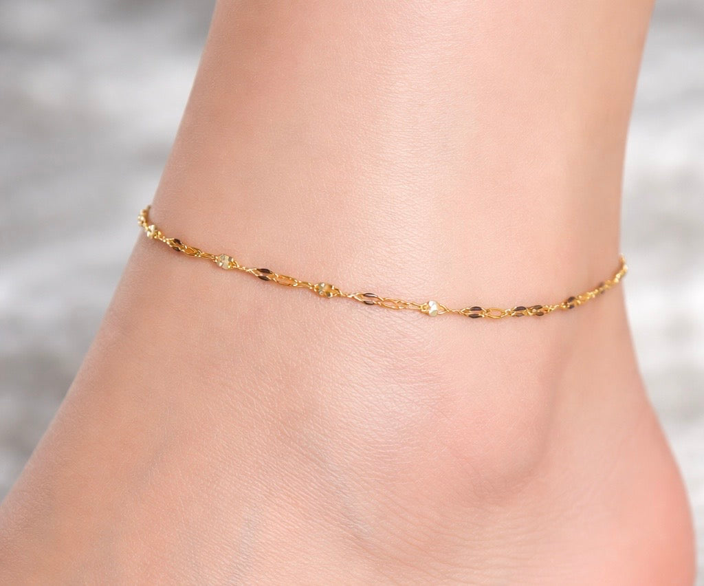Bracelet de cheville or Adèle
