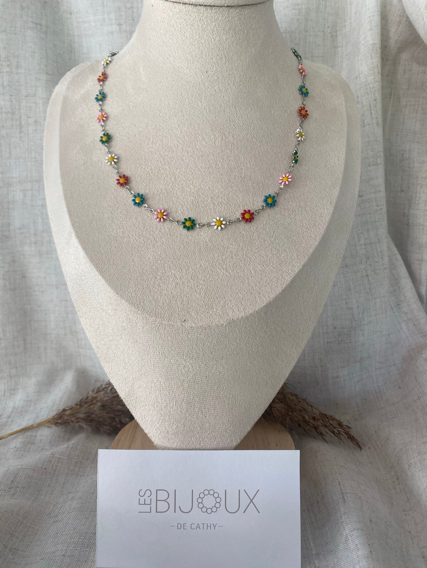 COLLIER MARGUERITE ARGENT