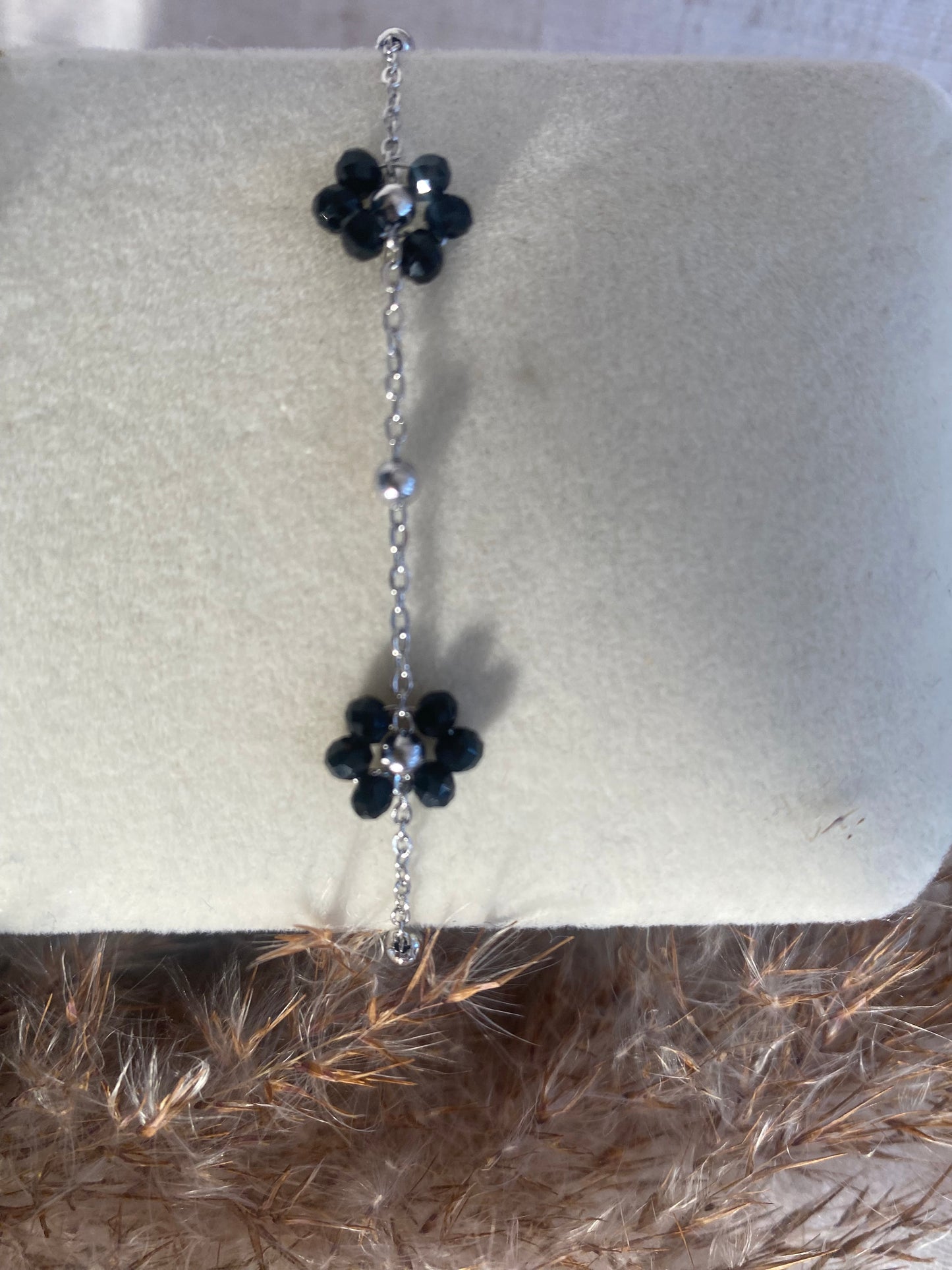 Bracelet Clara argent et noir