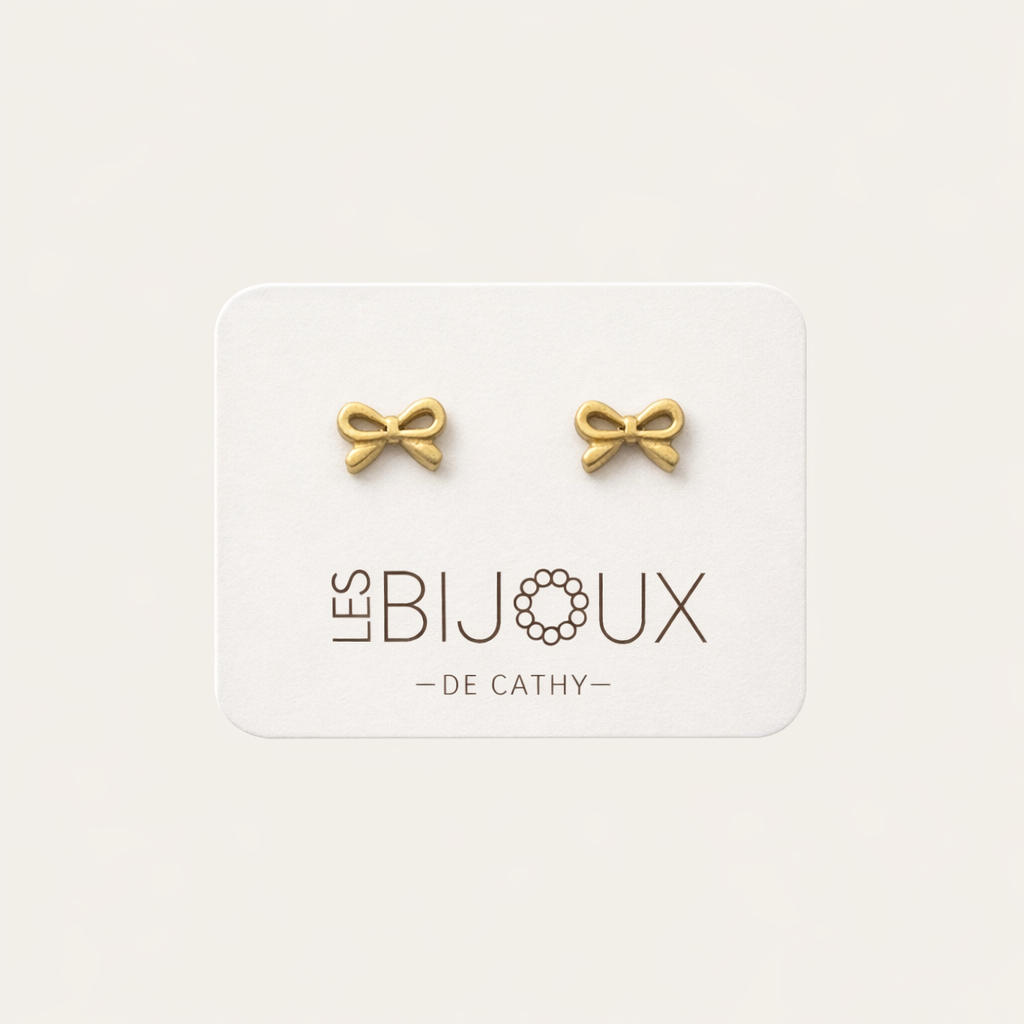Boucles d’oreilles or mini boucles