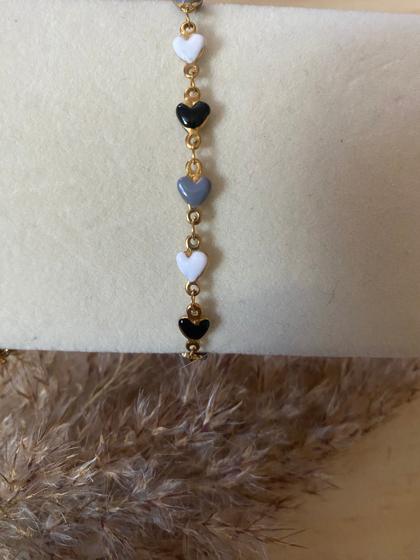 BRACELET COEUR 3 couleurs