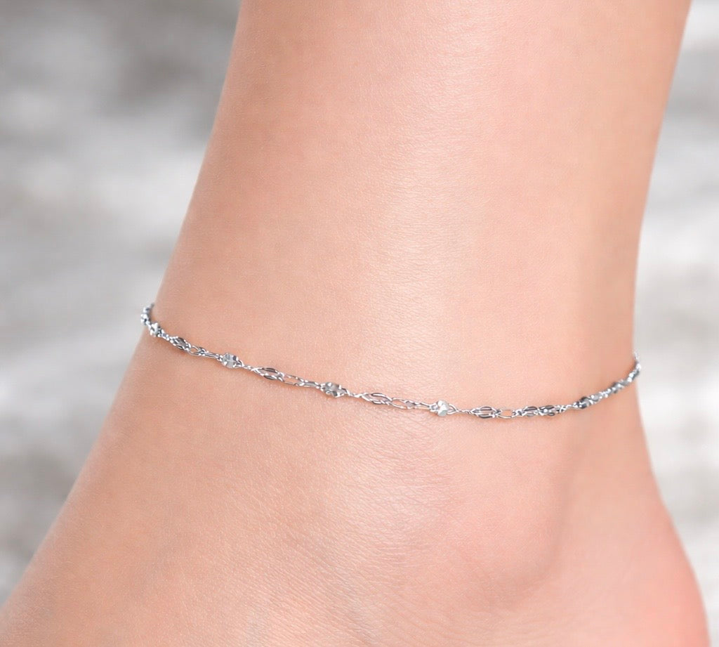 Bracelet de cheville argent Adèle