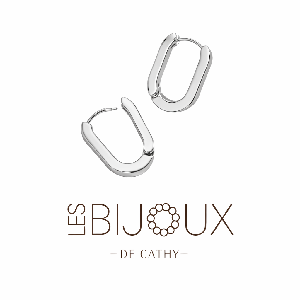 Boucles d’oreilles dormeuses argent ovale