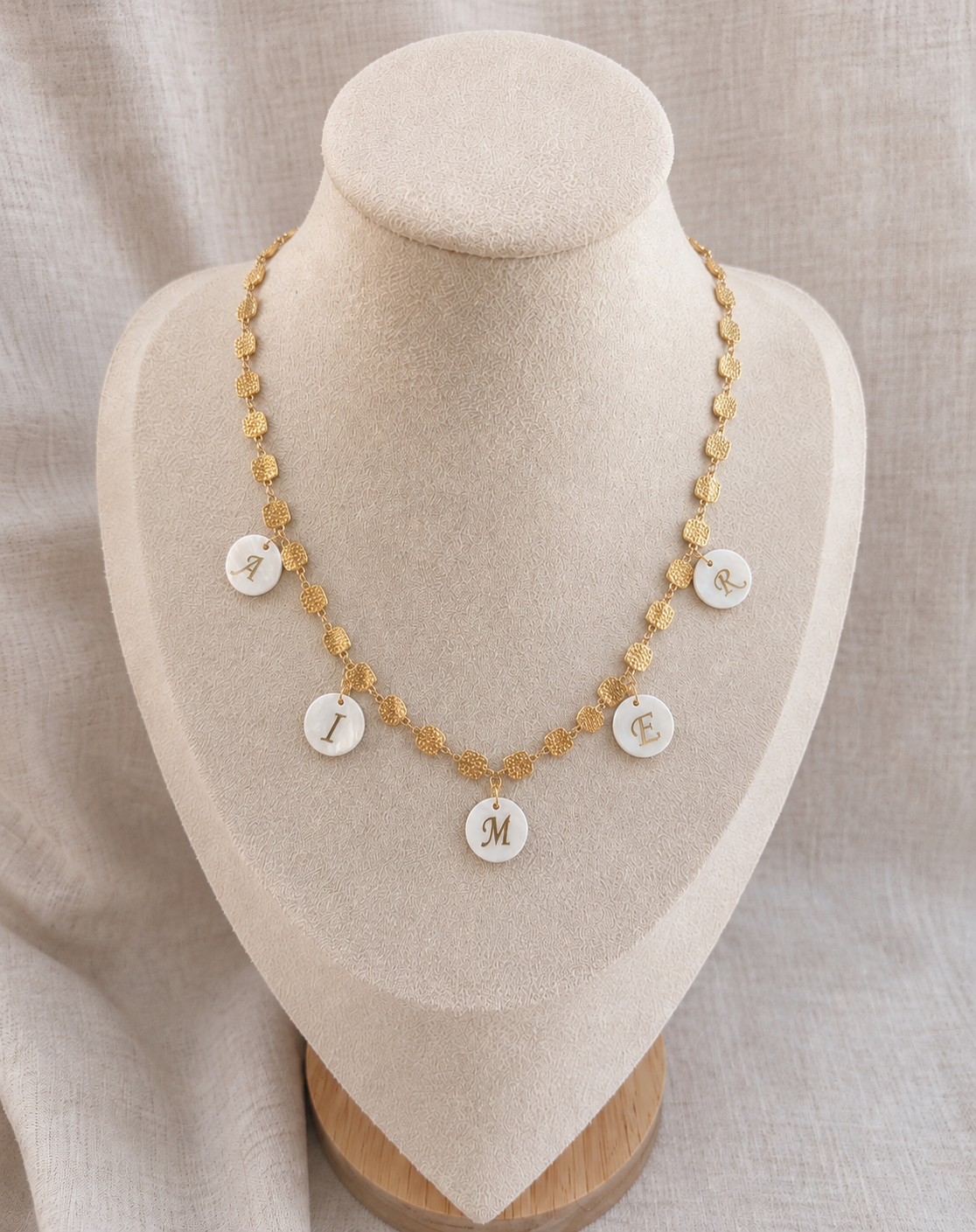 Collier 5 breloques collection Béa