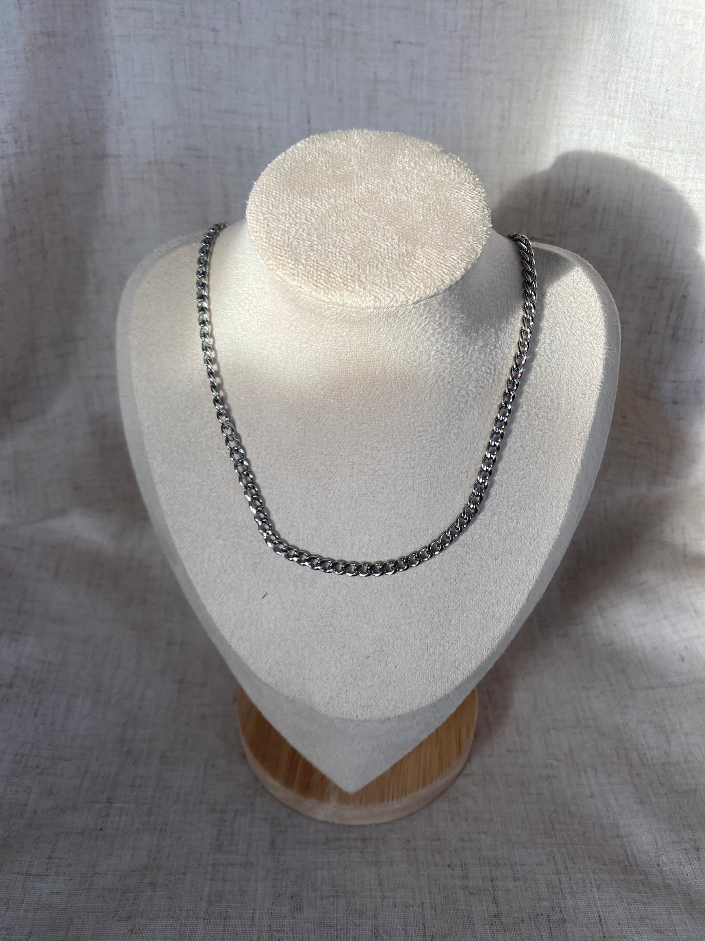Chaine Math argent pour homme 19 pouces