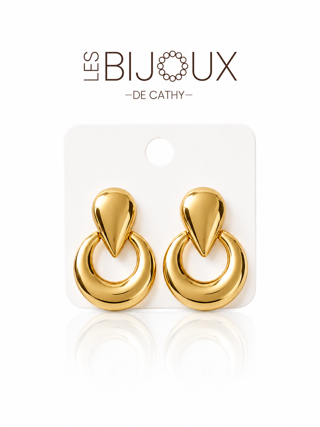 Boucles d’oreilles, or cercle