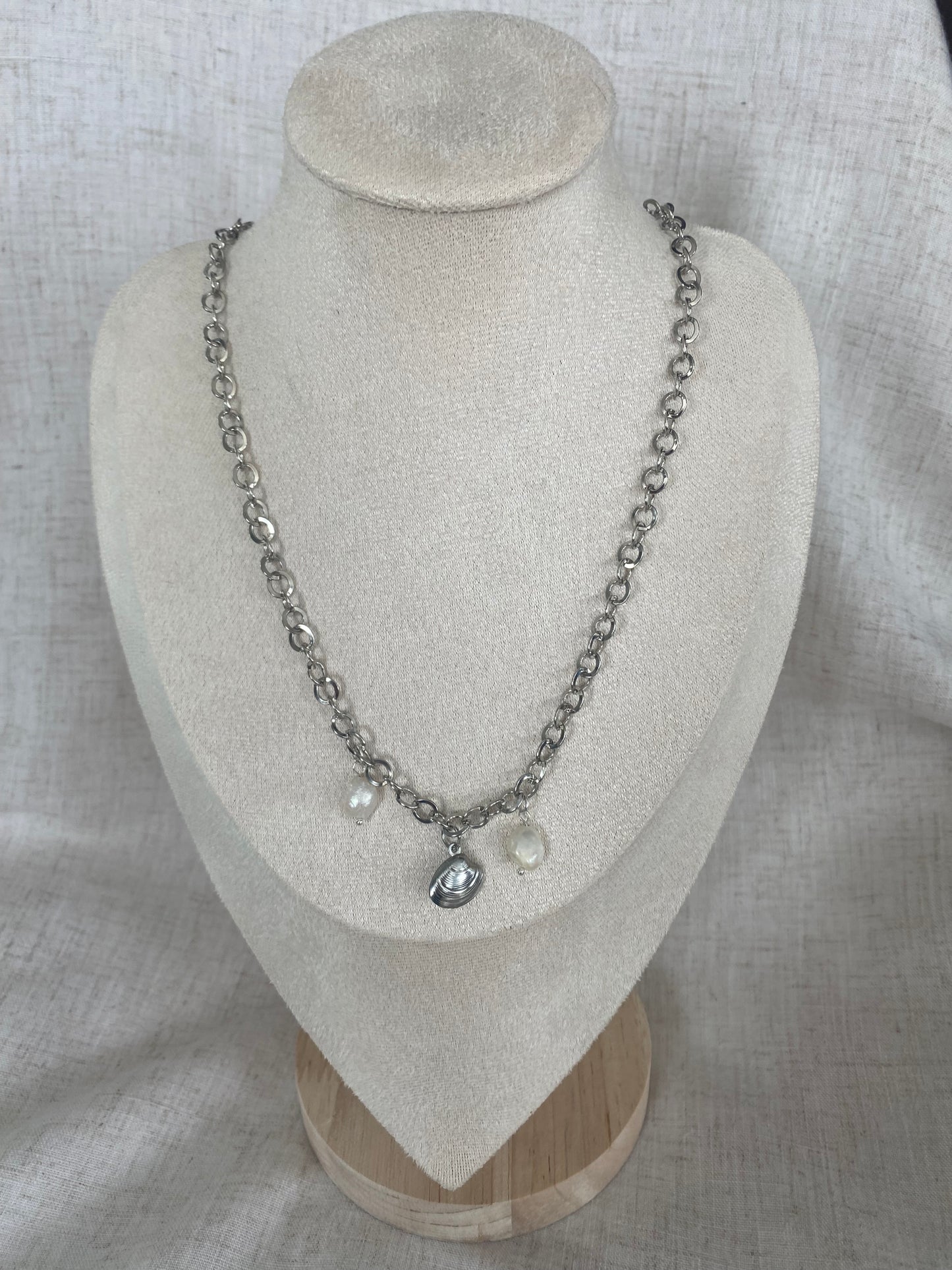 COLLIER LONG ARGENT ARIEL