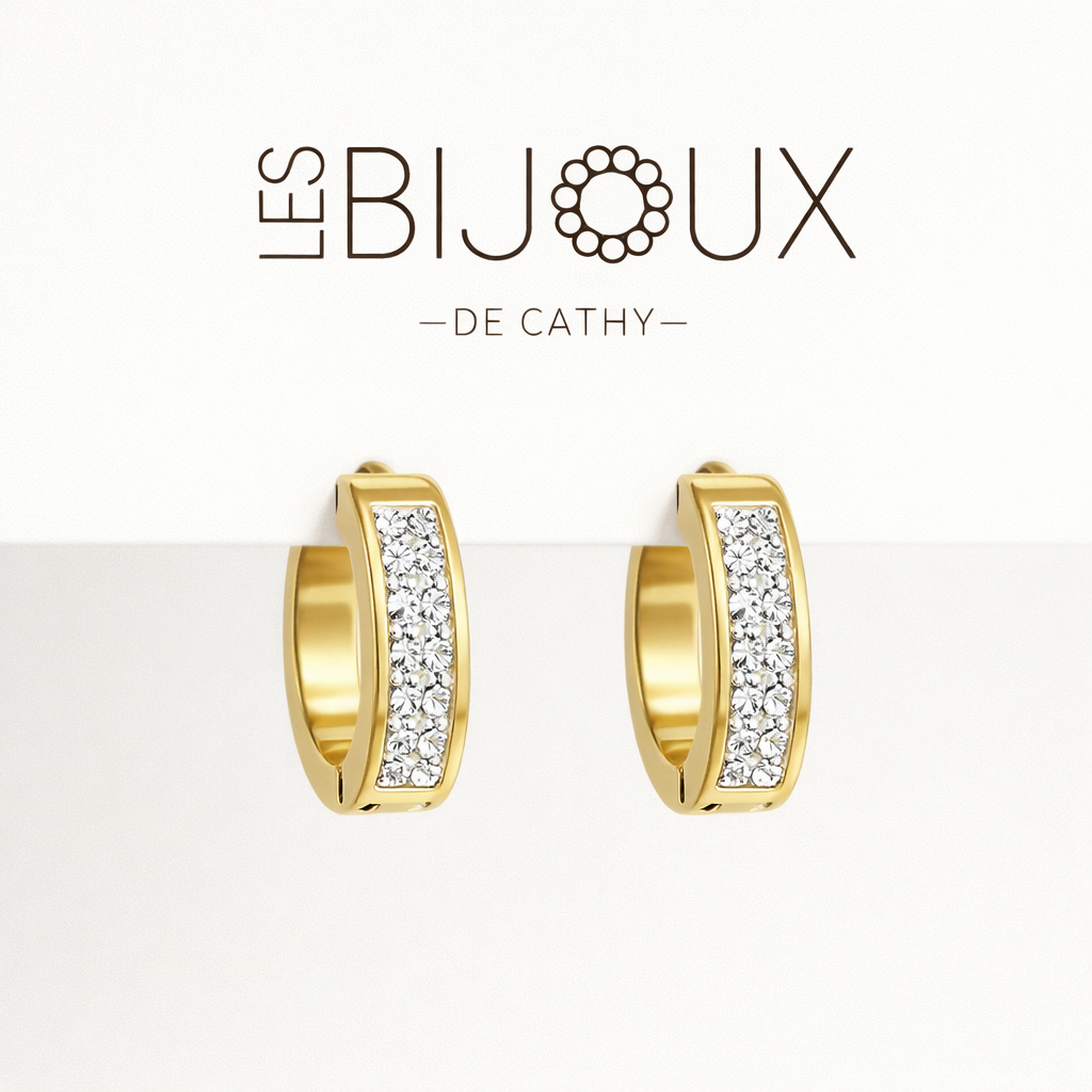 BOUCLES D’OREILLES OR 1.4 cm dormeuses