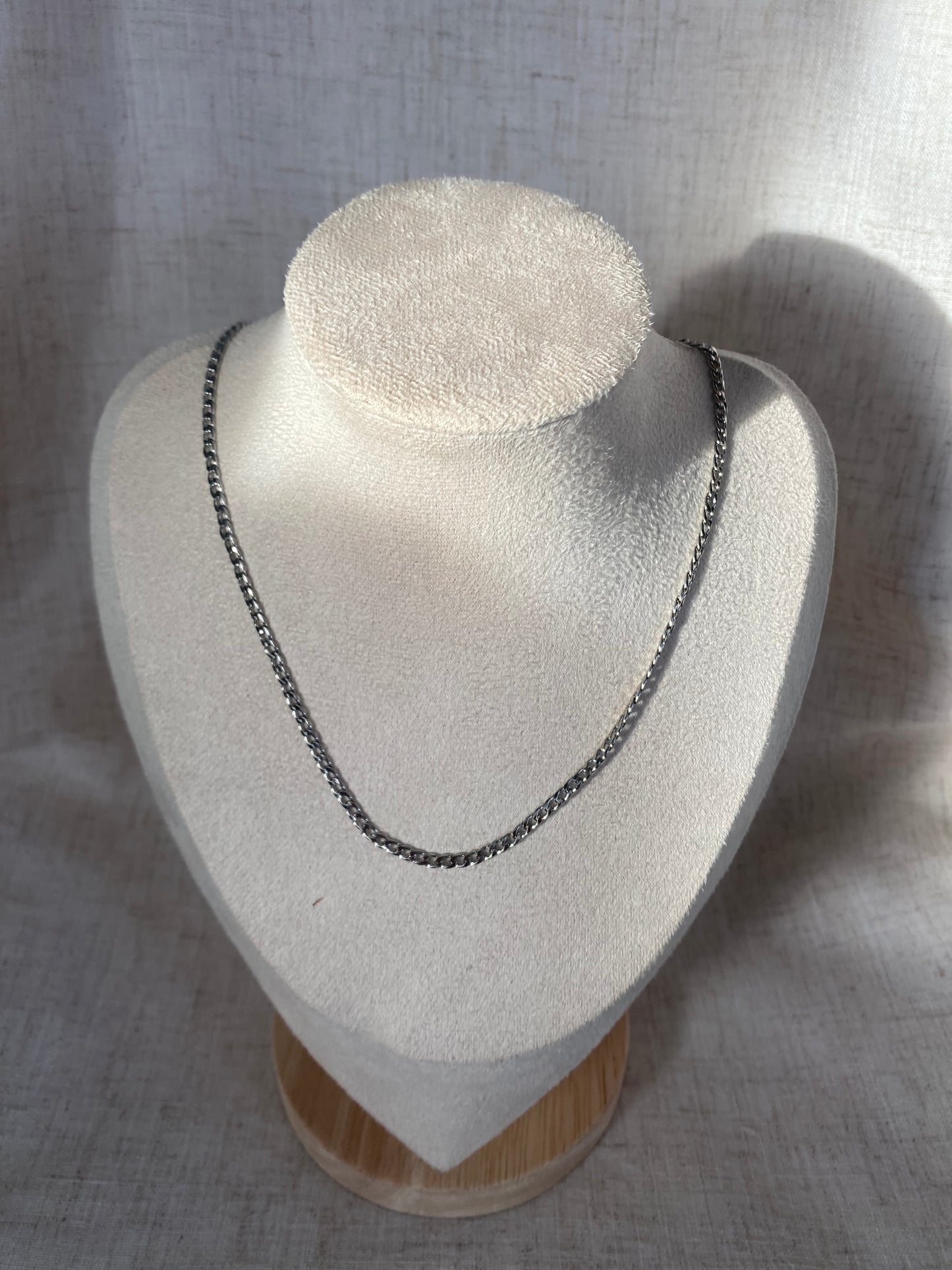 Chaine Paul argent pour homme 19 pouces
