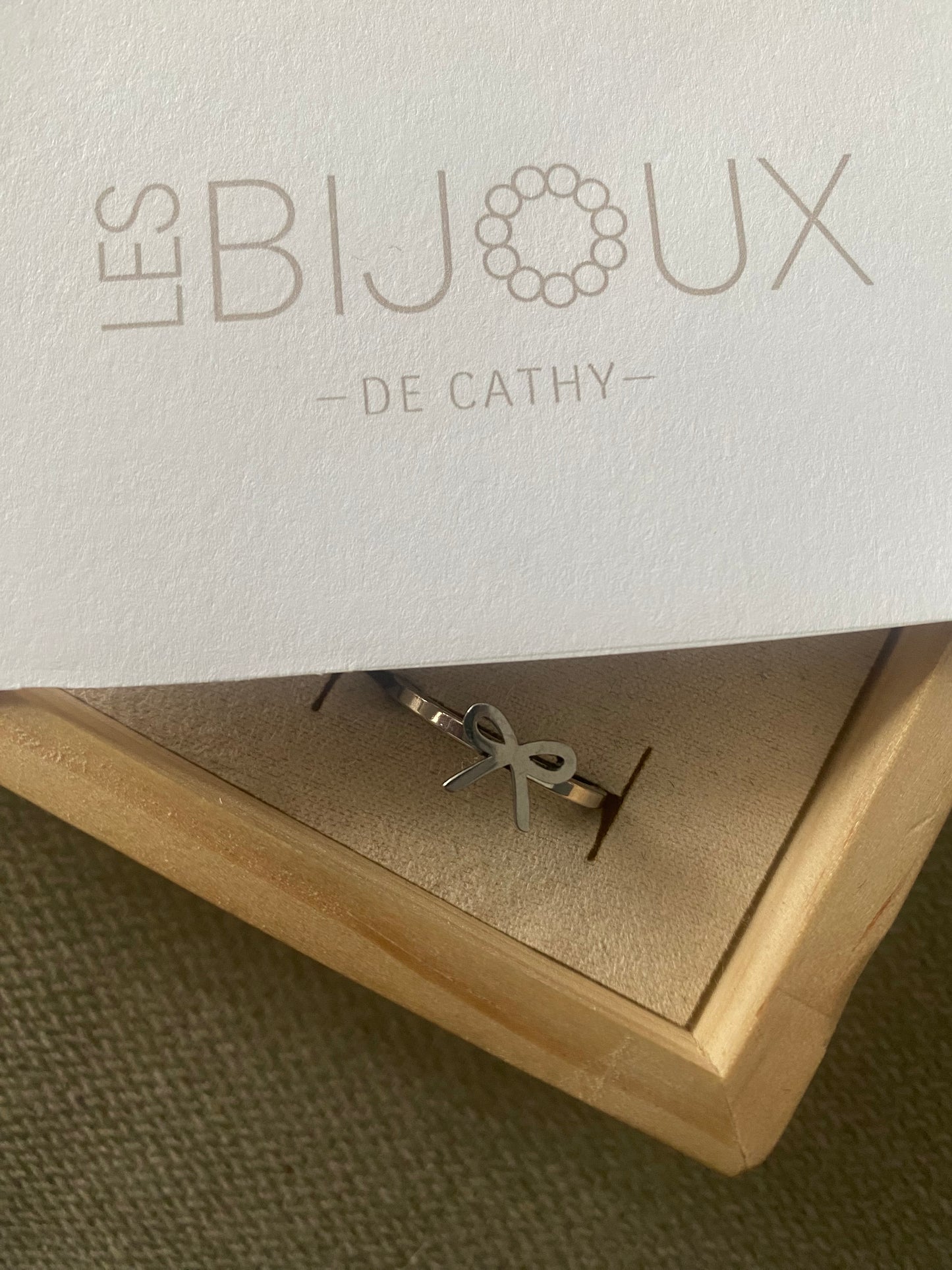 Bague argent avec boucle