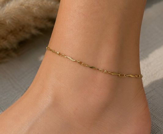 Bracelet de cheville or Lisa