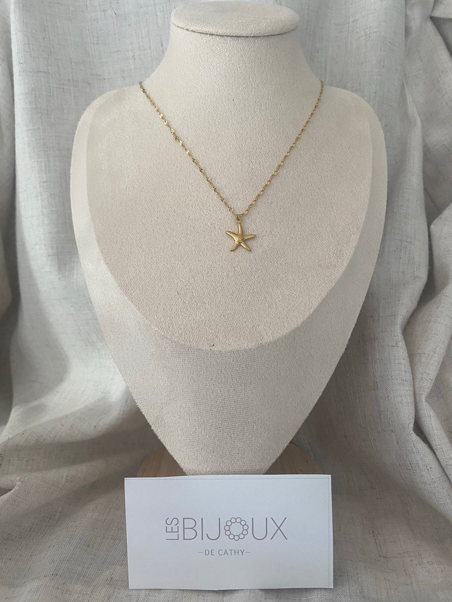 CHAINE ADÈLE  OR ÉTOILE DE MER