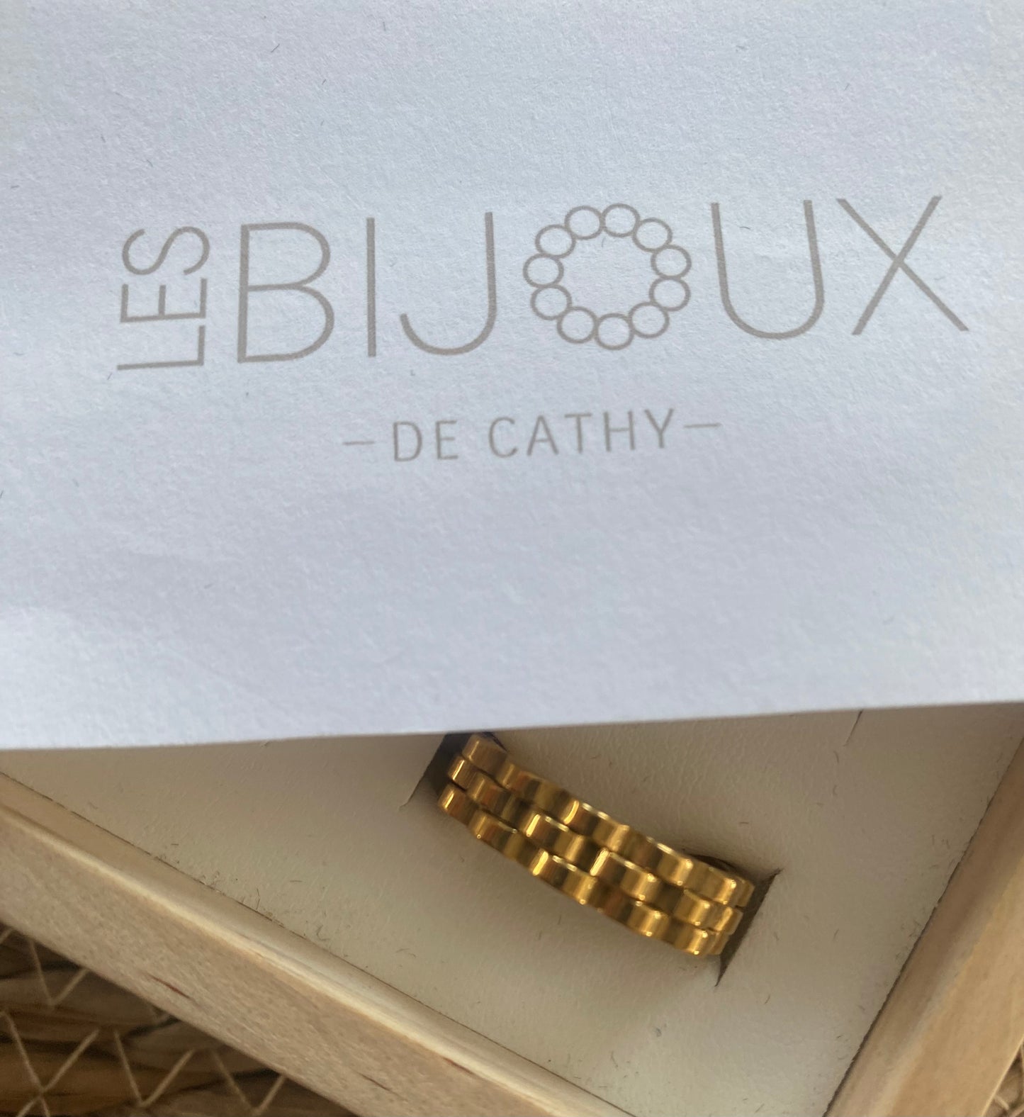 Bague or bracelet de montre