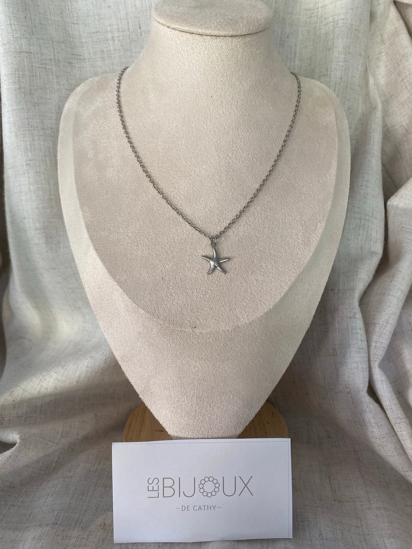 CHAINE EMMA ARGENT ÉTOILE DE MER