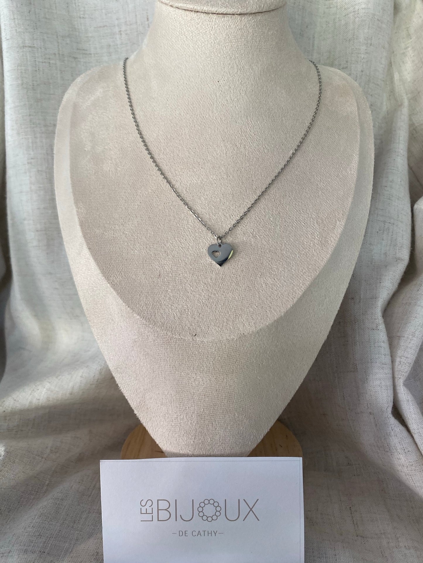 CHAINE EMMA ARGENT COEUR