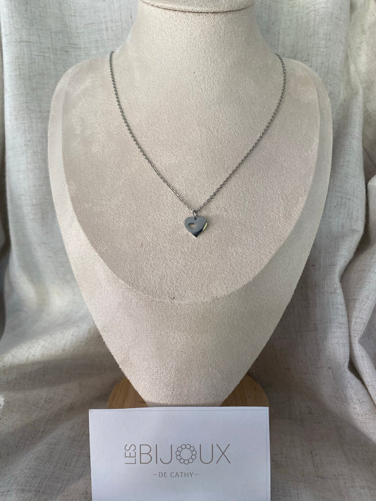 CHAINE EMMA ARGENT COEUR