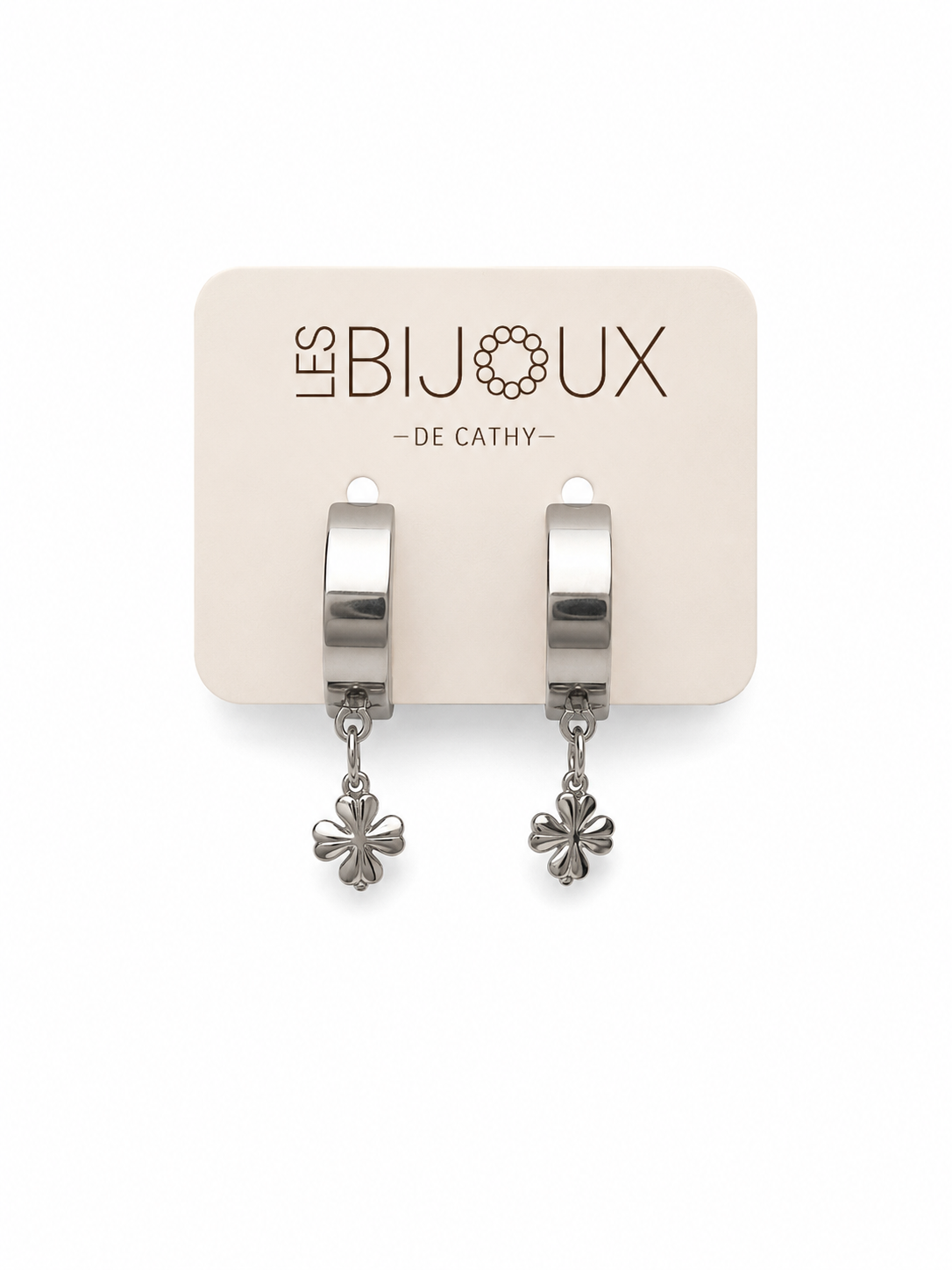 Boucles d’oreilles argent dormeuses Florence