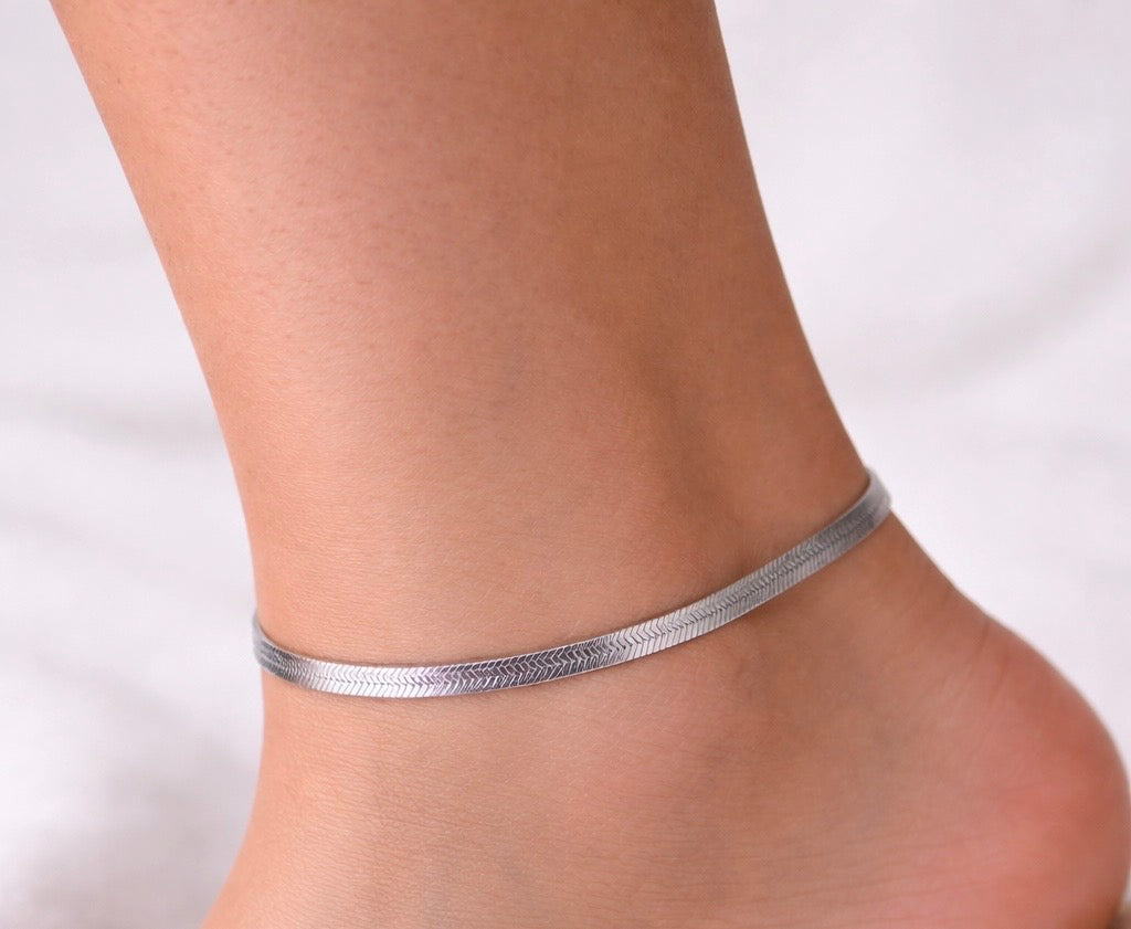 Bracelet de cheville argent Séléna
