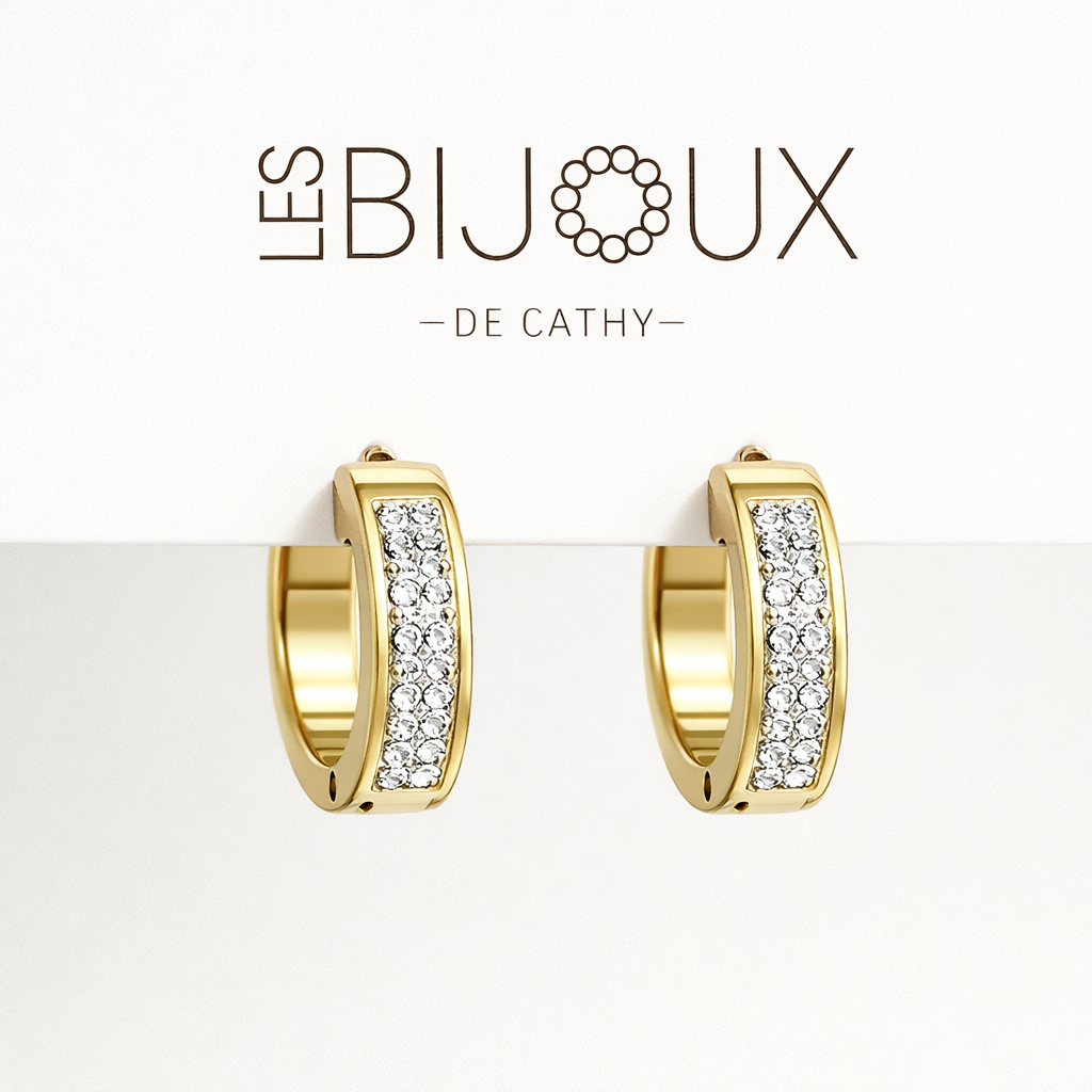 BOUCLES D’OREILLES OR 1.8 cm dormeuses