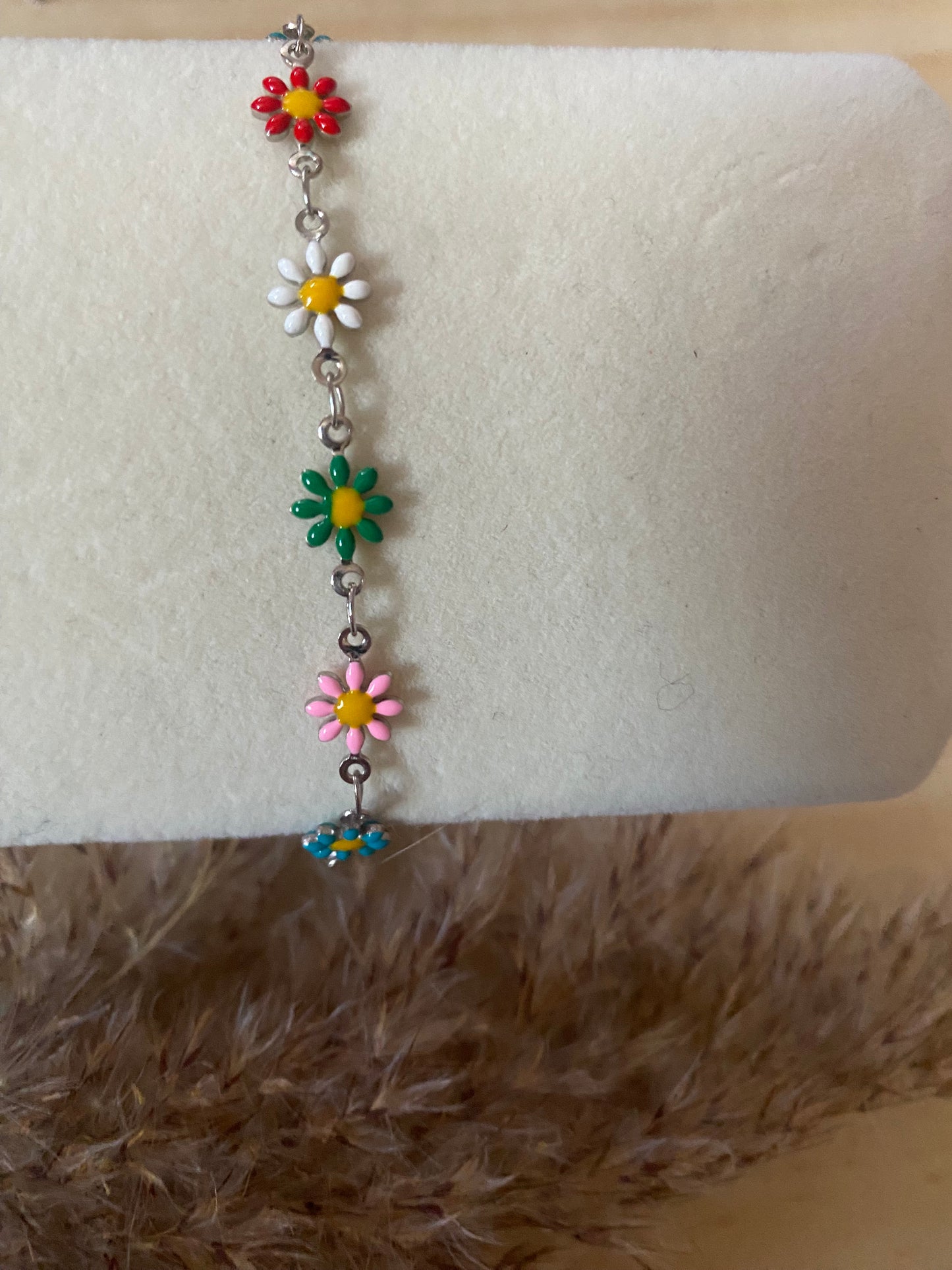 BRACELET MARGUERITE ARGENT