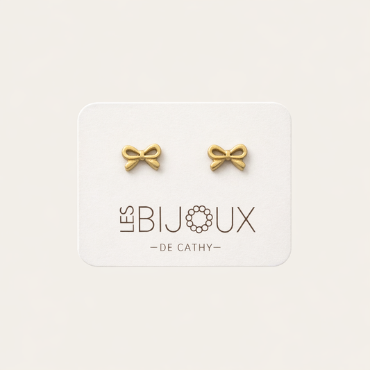 Boucles d’oreilles or mini boucles