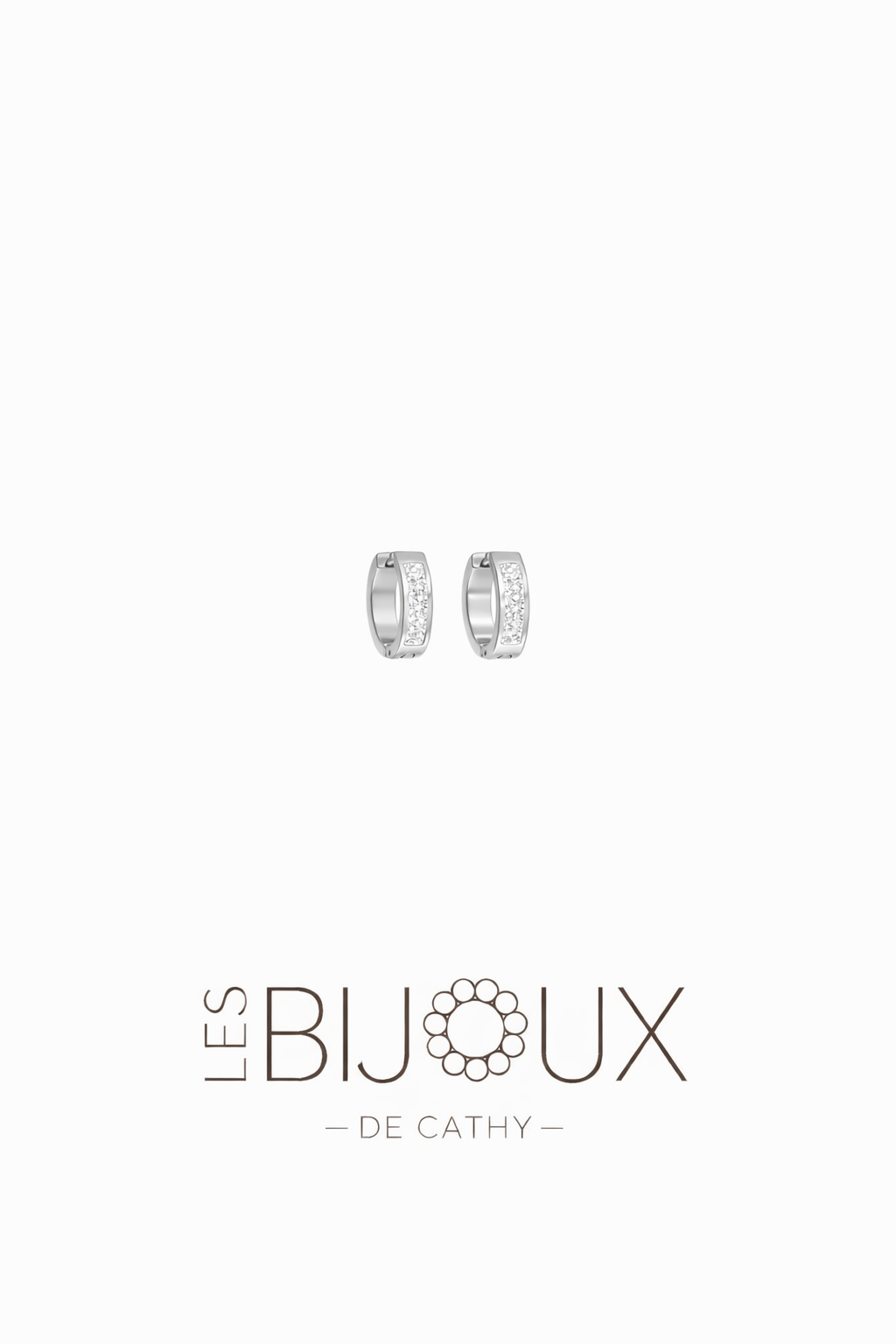 BOUCLES D’OREILLES ARGENT BRILLANTE 1 CM