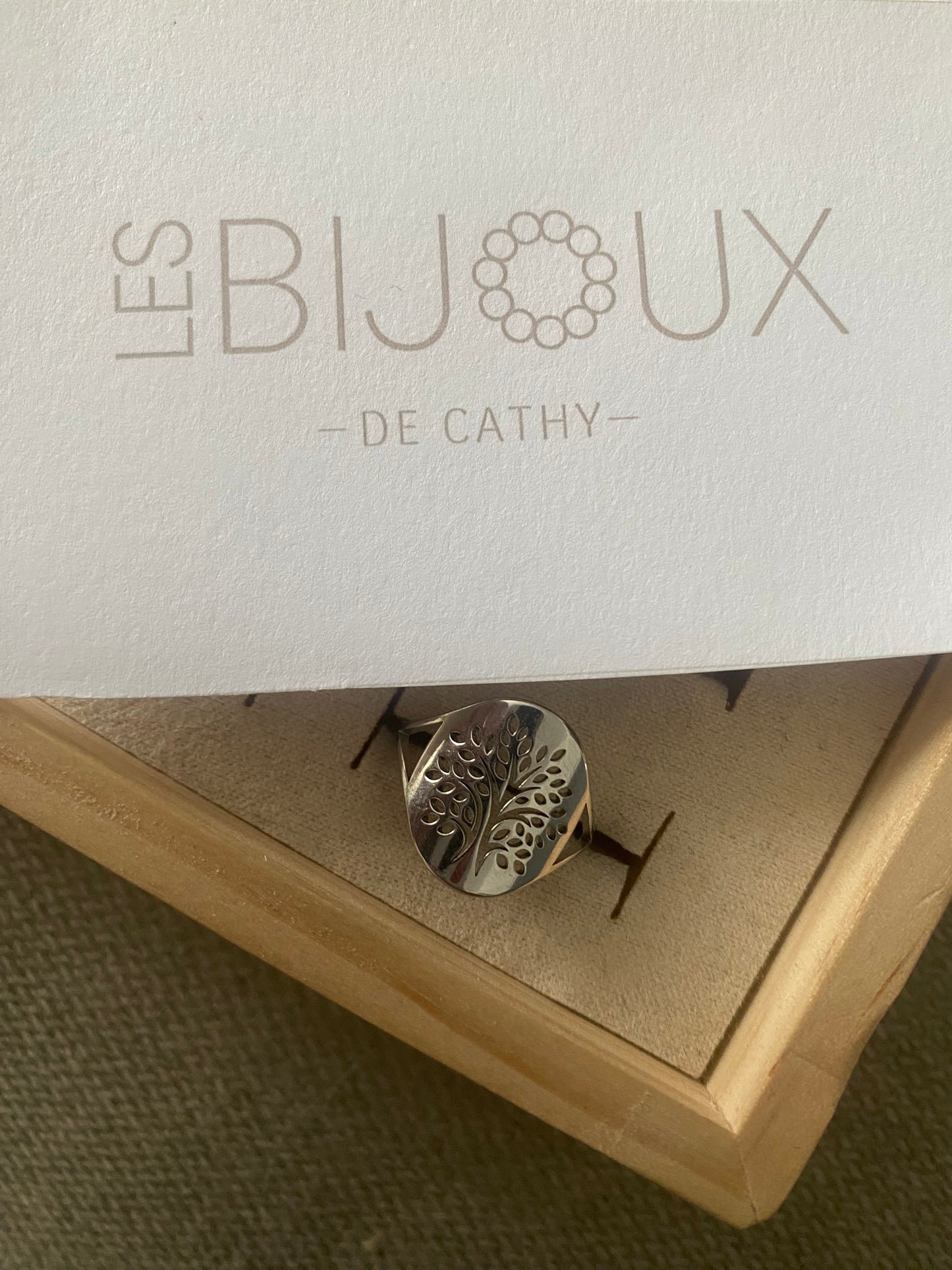 Bague argent arbre de vie