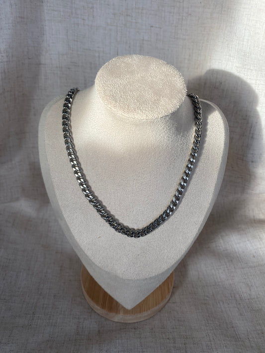 Chaine Méo argent pour homme 20 pouces