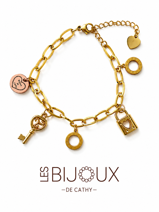 Bracelet à 5 breloques