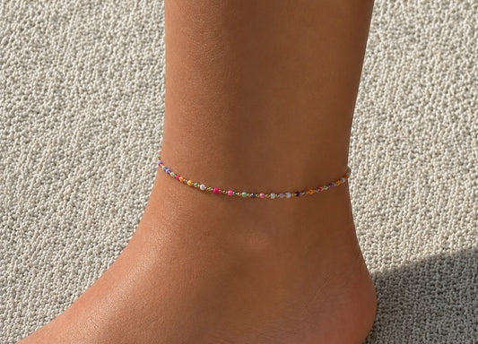 Bracelet de cheville aquarelle