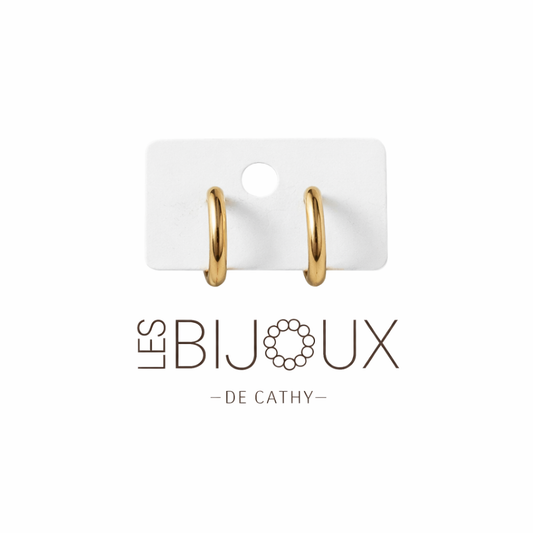 BOUCLES D’OREILLES DORMEUSES OR 1 CM