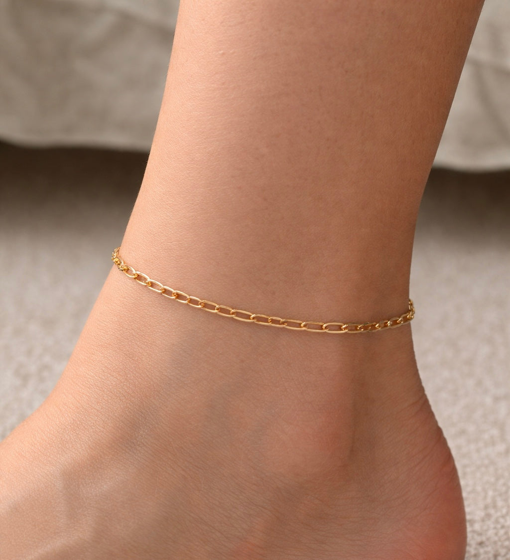 Bracelet de cheville Léa or