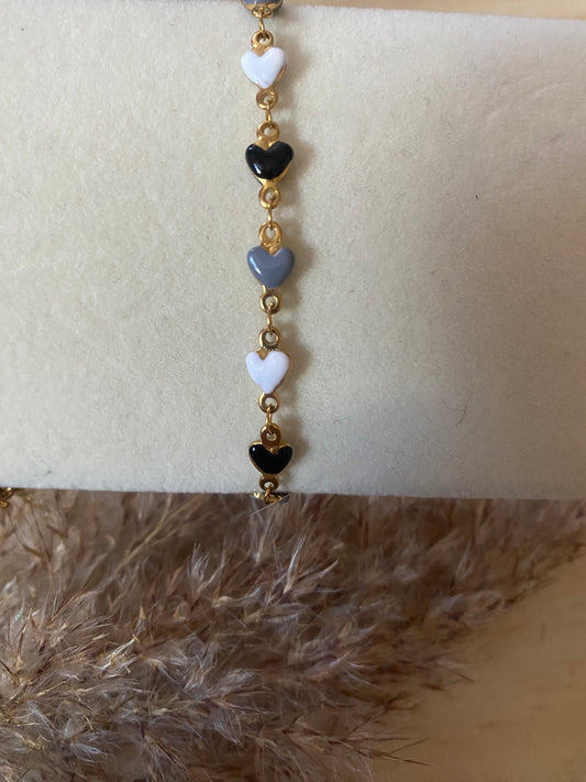 BRACELET COEUR 3 couleurs