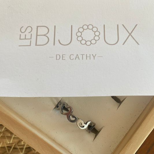Bagues argent cœurs