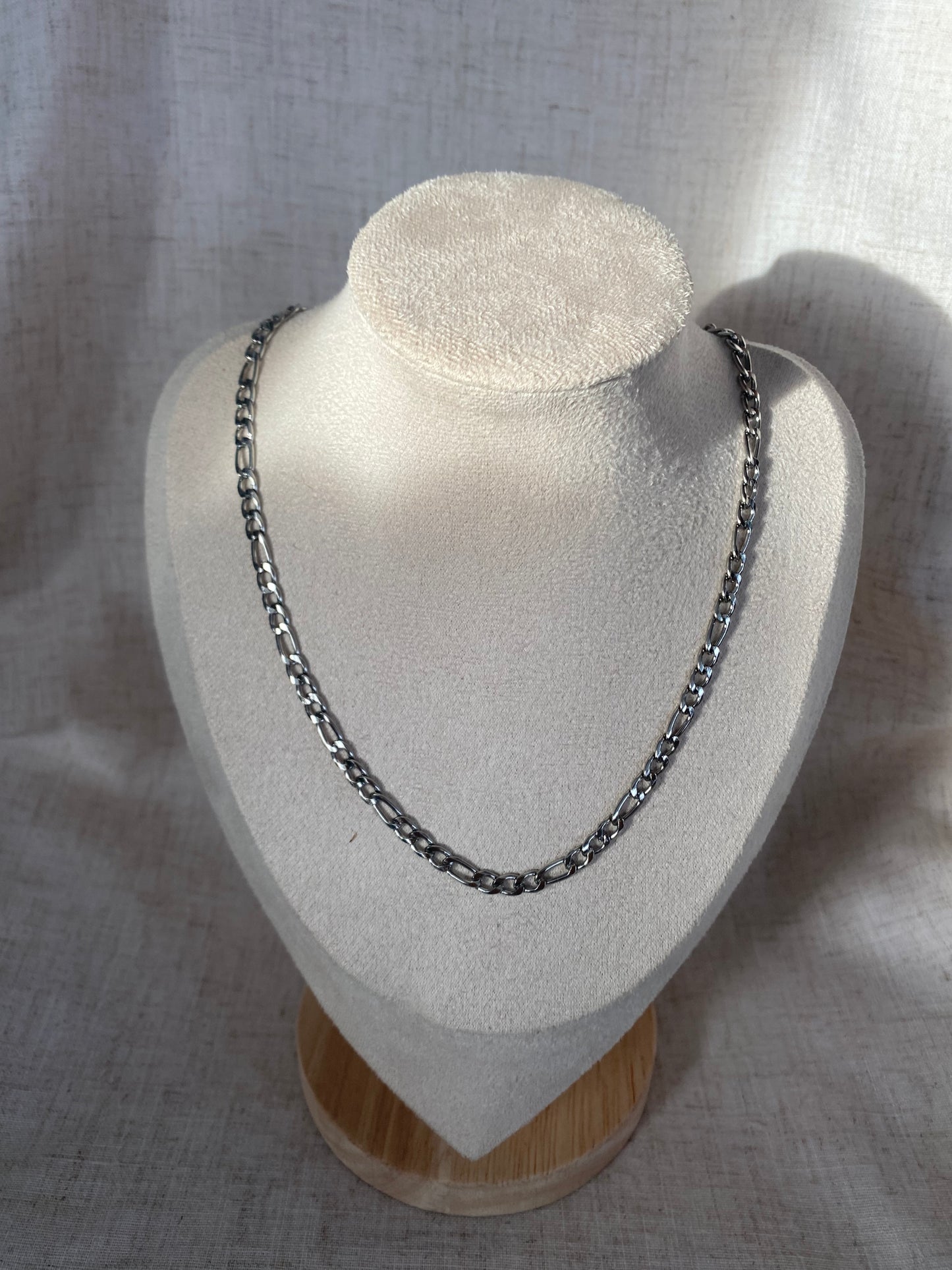 Chaine Alex argent pour homme 21.5 pouces