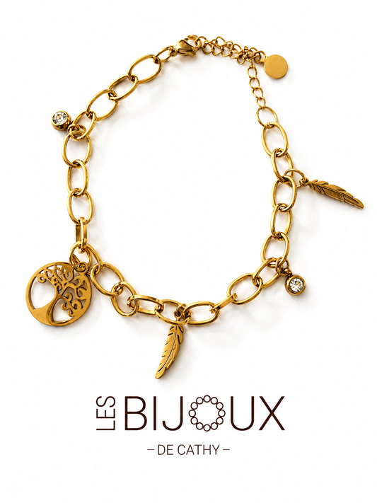 Bracelet à 5 breloques