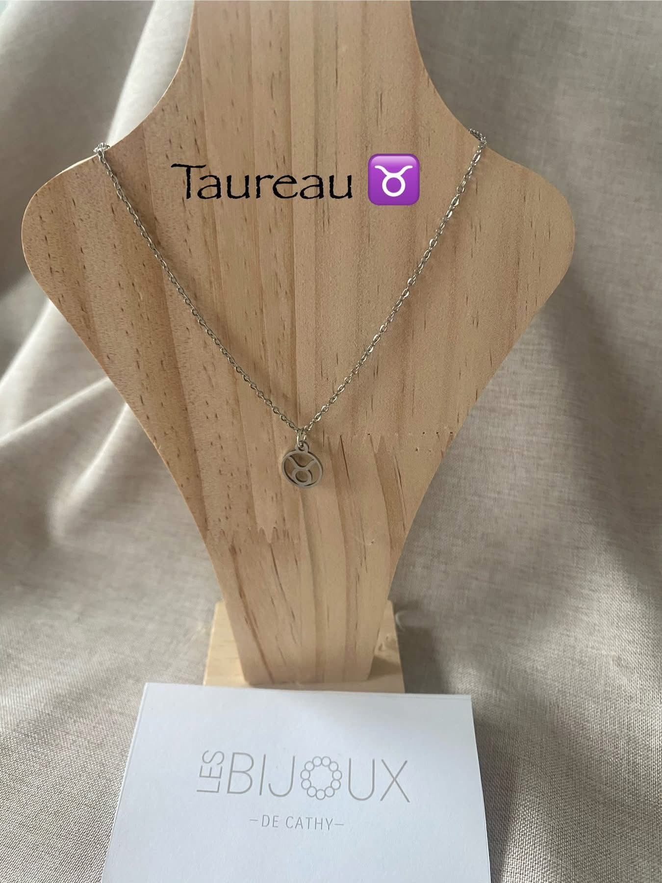 Chaine argent taureau