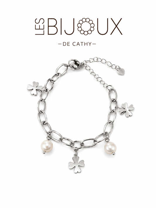 Bracelet à 5 breloques en argent