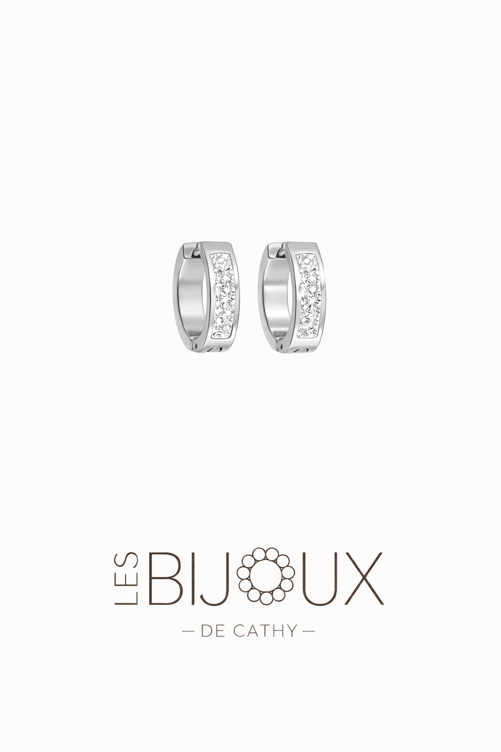 BOUCLES D’OREILLES ARGENT BRILLANTE 1.4 cm