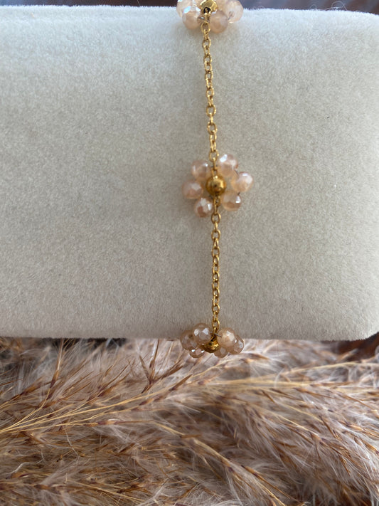Bracelet Clara or champagne
