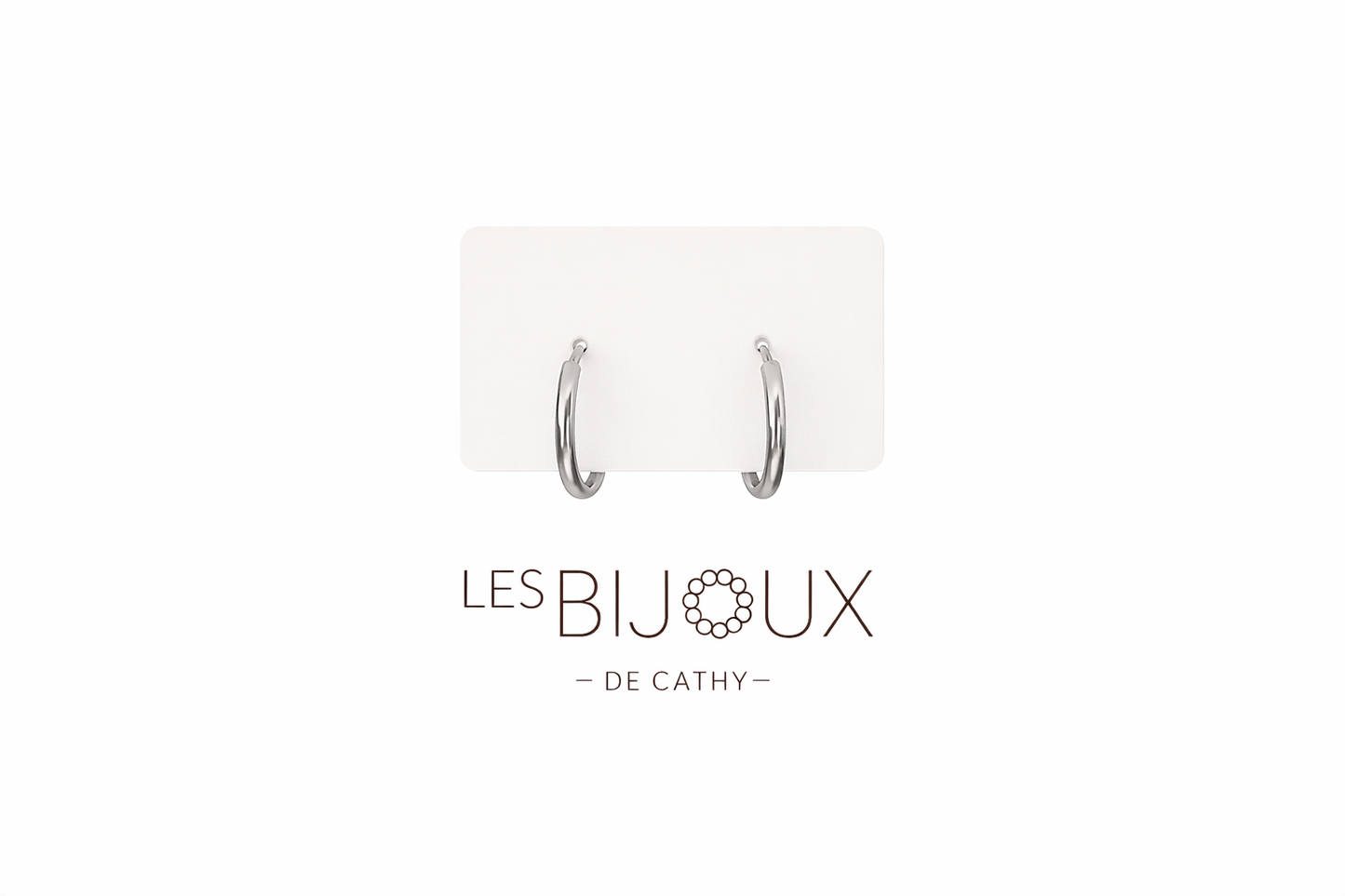 Boucles d’oreilles, dormeuse, argent 1.5 cm