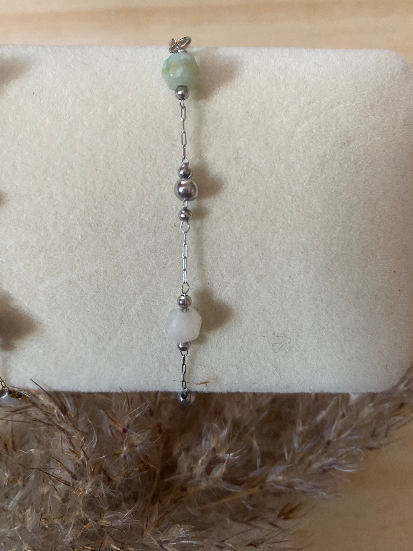 BRACELET JADE ARGENT
