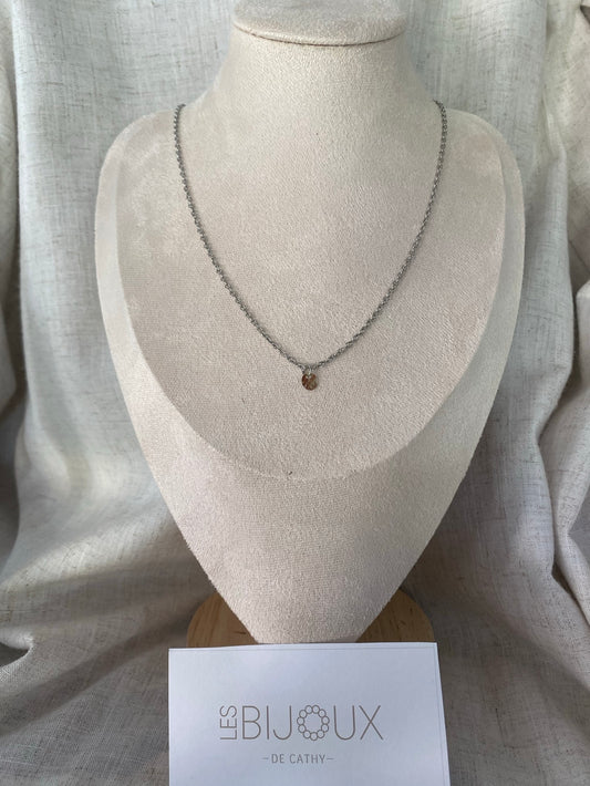 CHAINE EMMA ARGENT MINI CERCLE