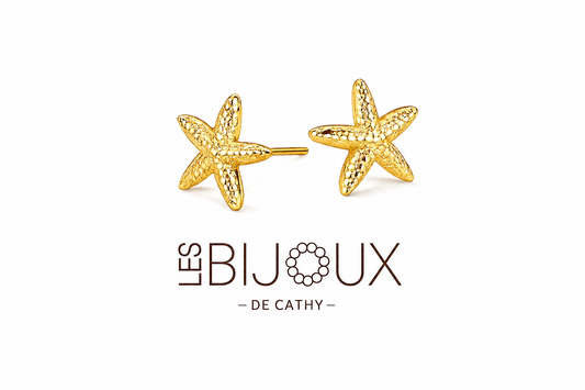 Boucles d’oreilles or étoiles de mer
