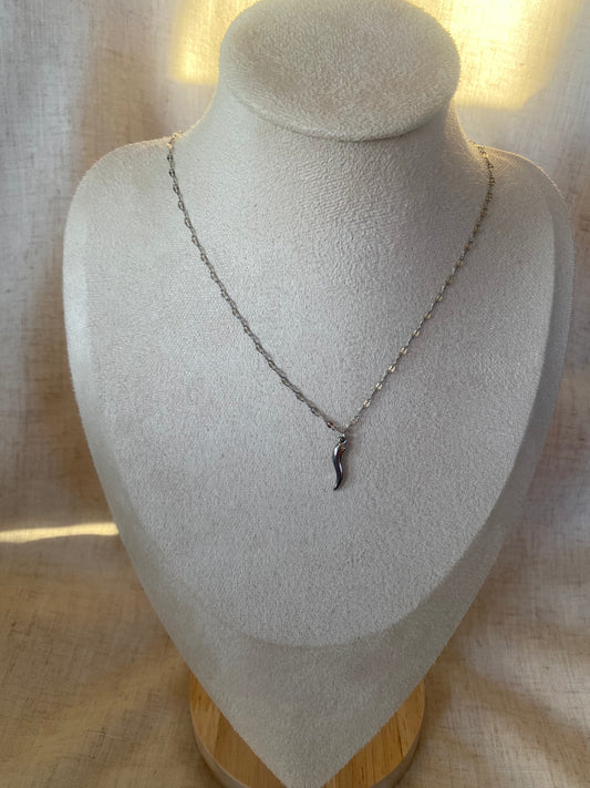 CHAINE ADÈLE ARGENT CORNE D’ABONDANCE